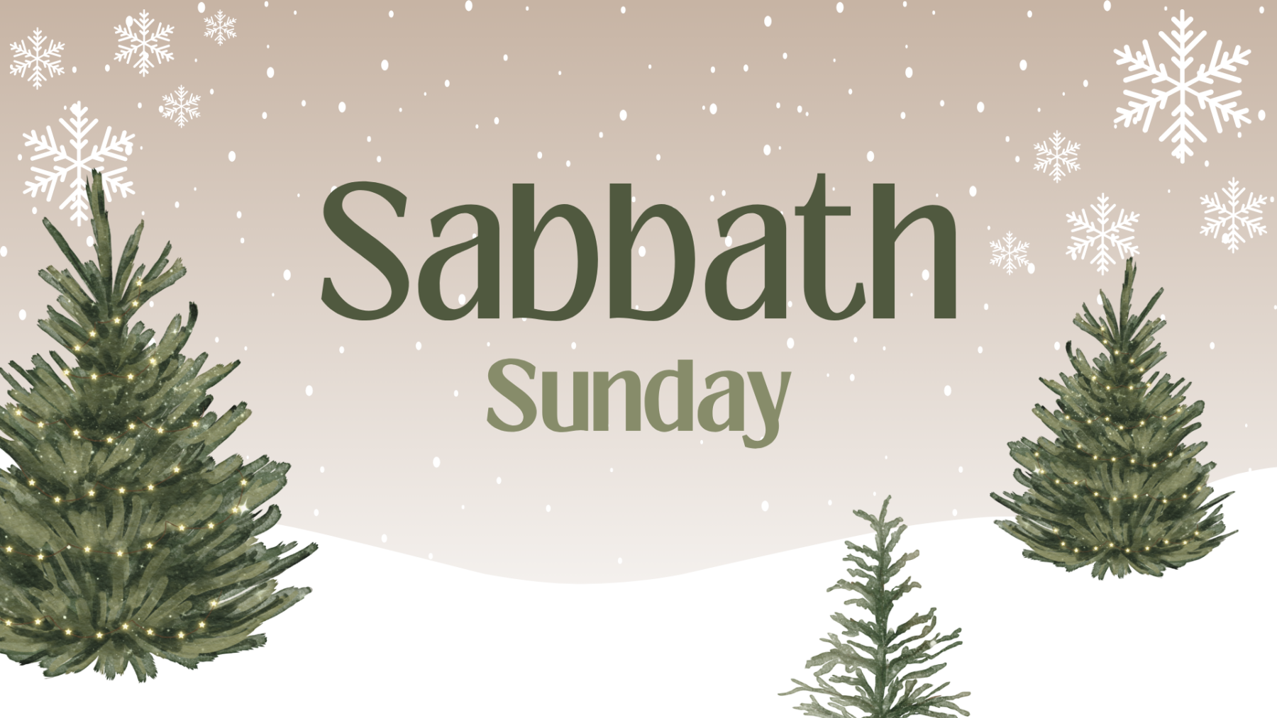 Sabbath Sunday