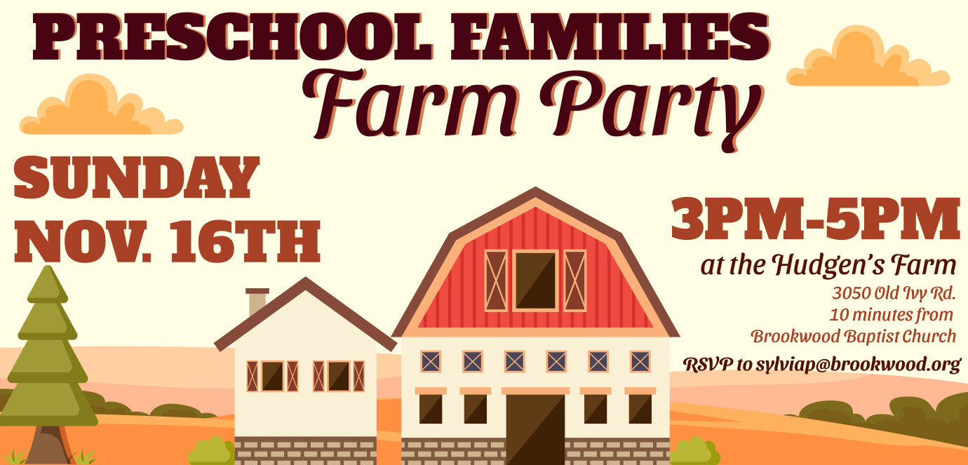Preschool Families Farm Party