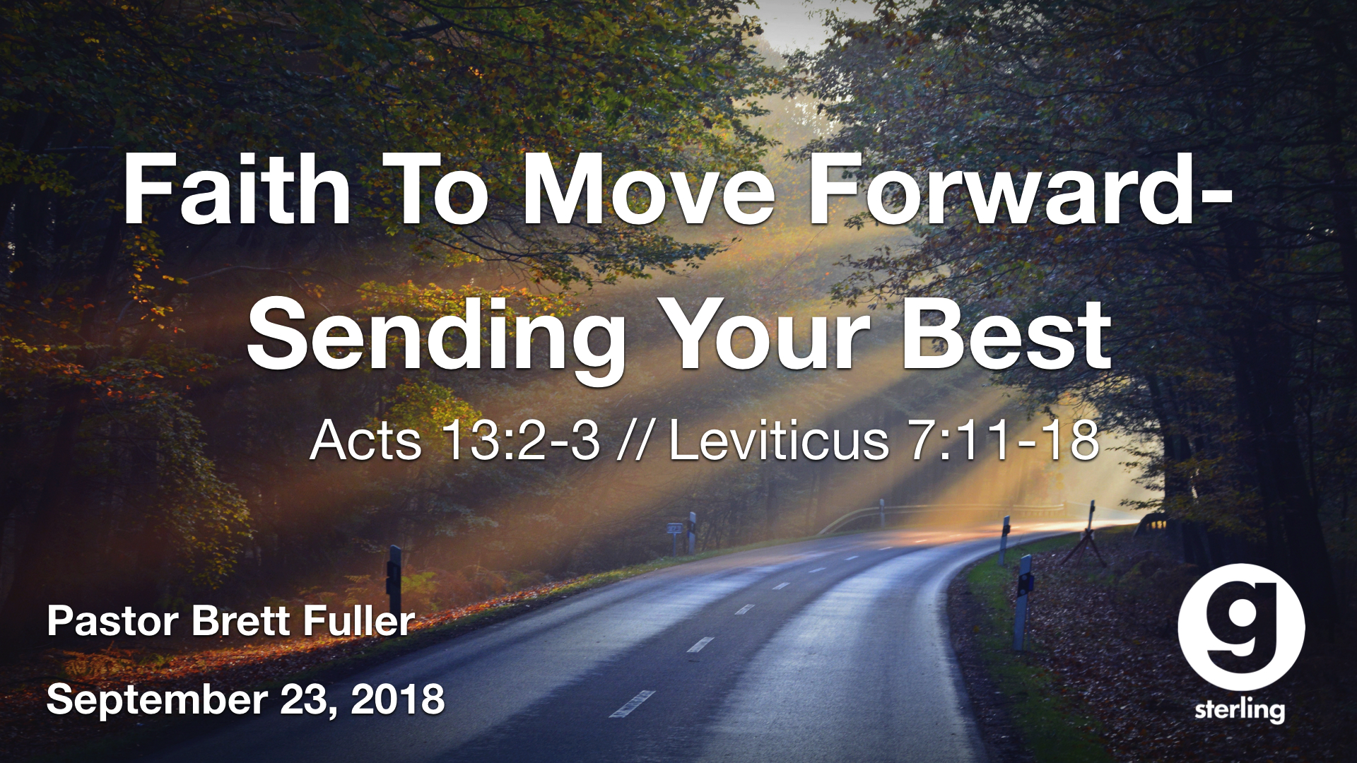 Faith To Move Forward - Sending Your Best: Sterling episode artwork