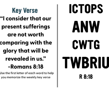 Memorizing Romans 8:18
