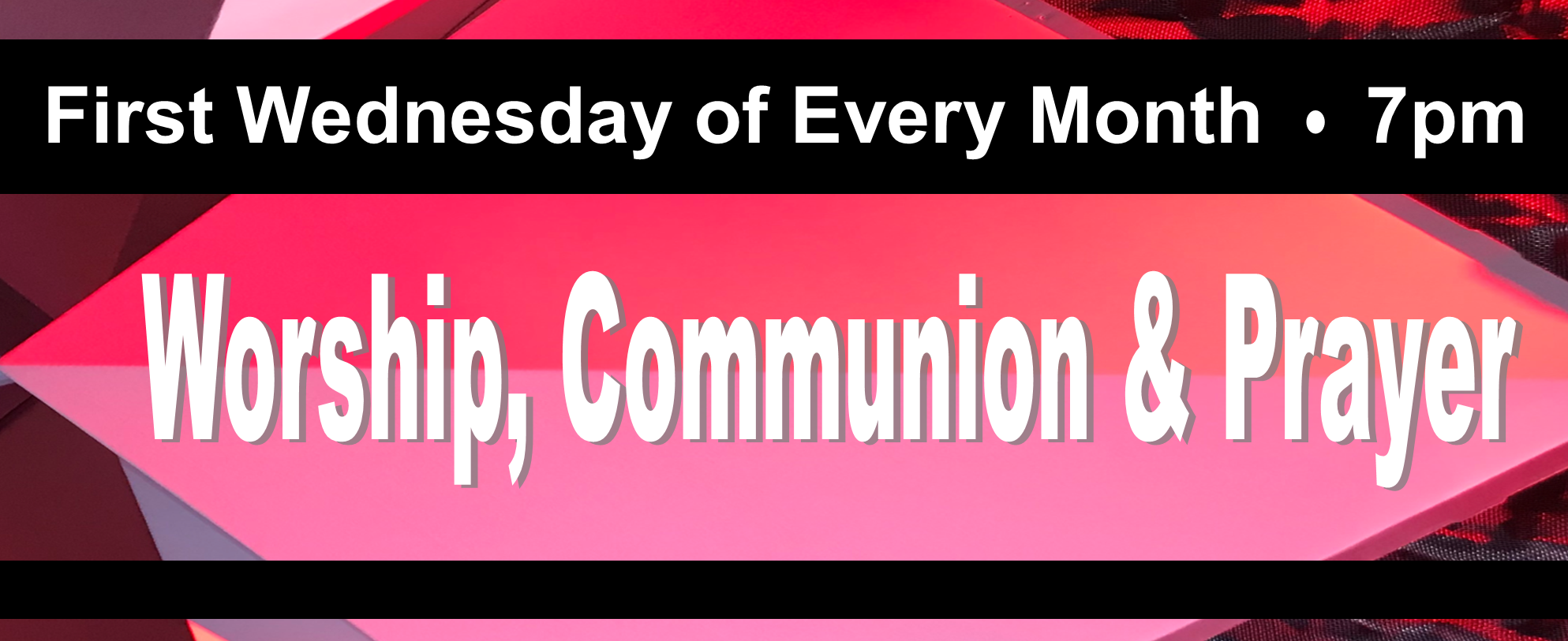 Wednesday Worship Communion & Prayer Web Banner 2025