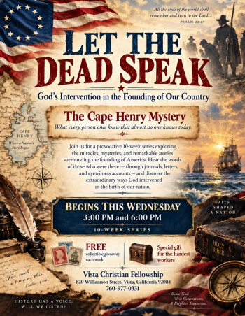 Let The Dead Men Speak! 3:00 and 6:00pm