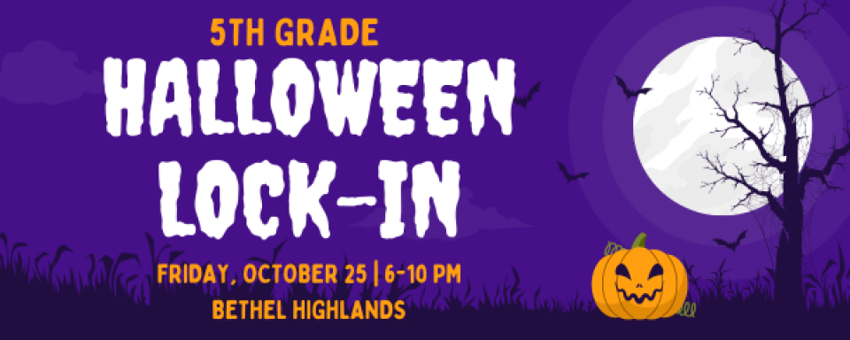 5th Grade Halloween Lock-in - 2024