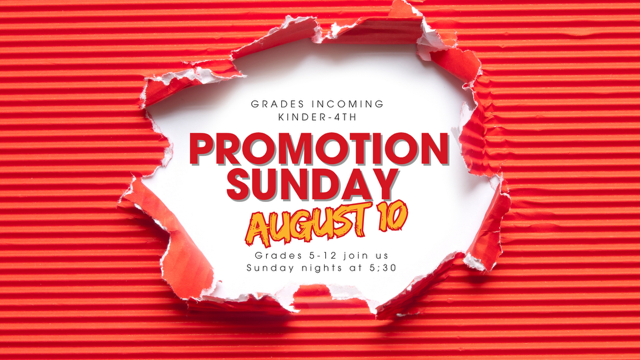 Promotion Sunday