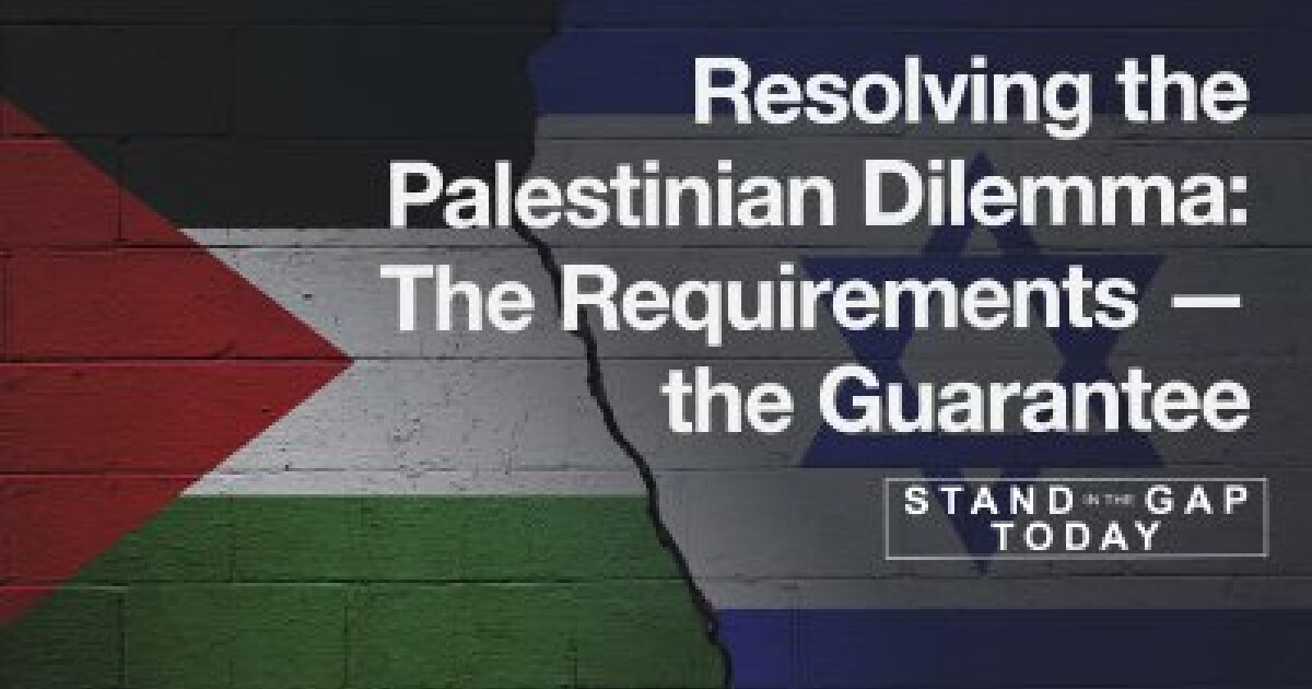 Resolving the Palestinian Dilemma Sermons Search the Scriptures