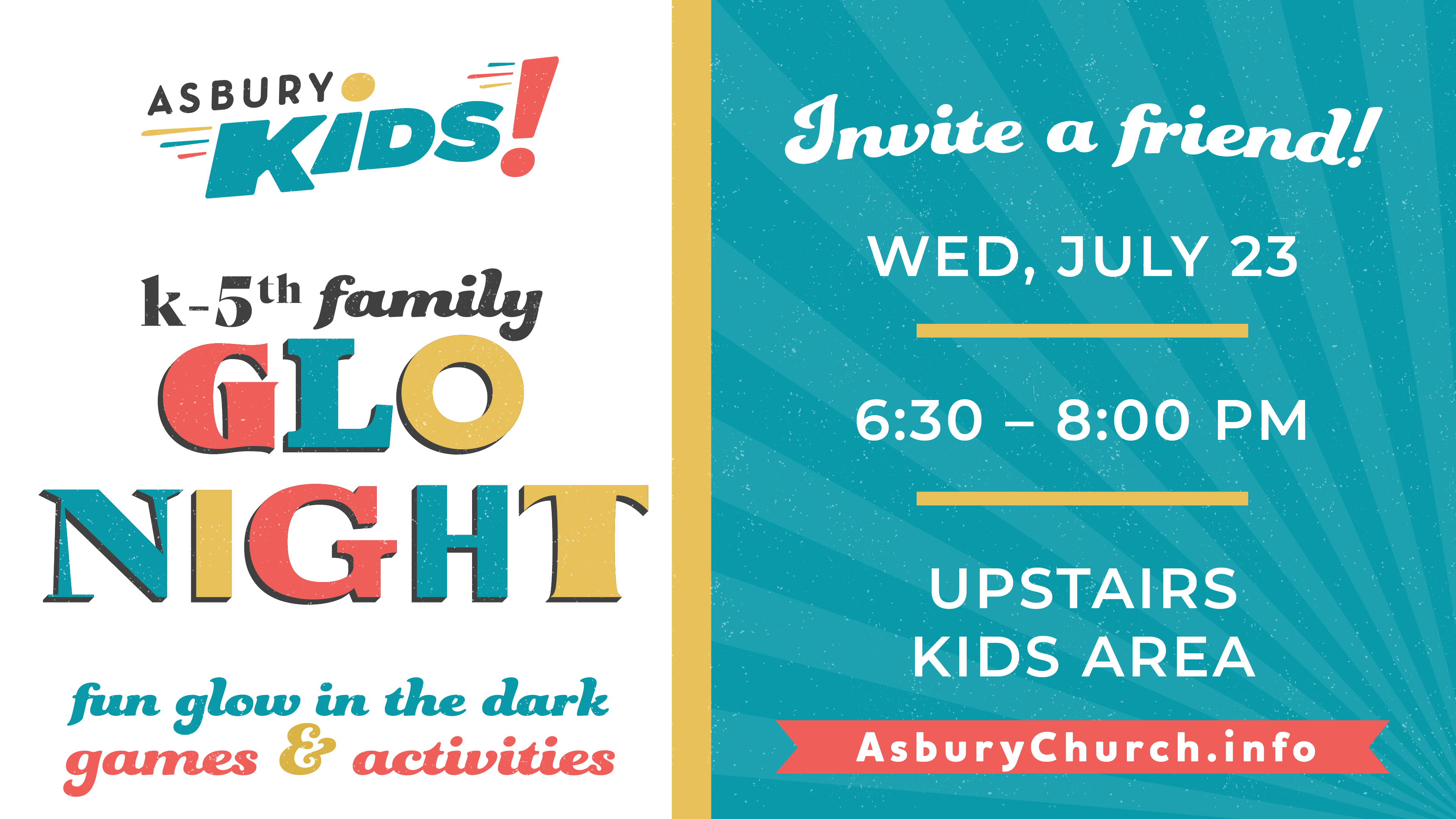 AsburyKids Family Glo Night