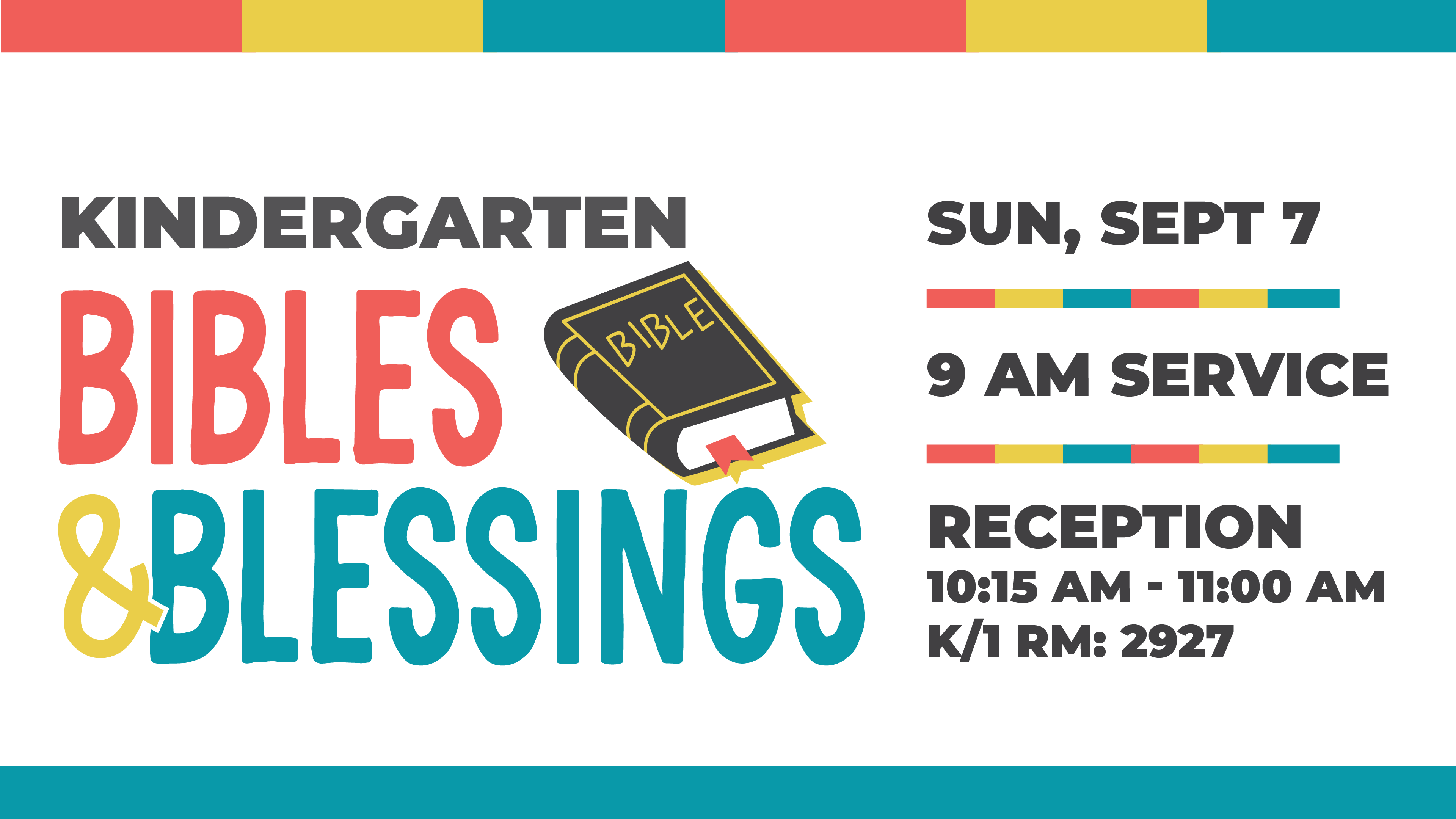 Kindergarten Bibles & Blessings
