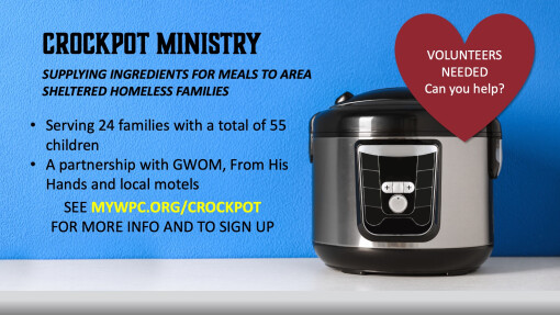The Crockpot Ministry Can Use Your Help!