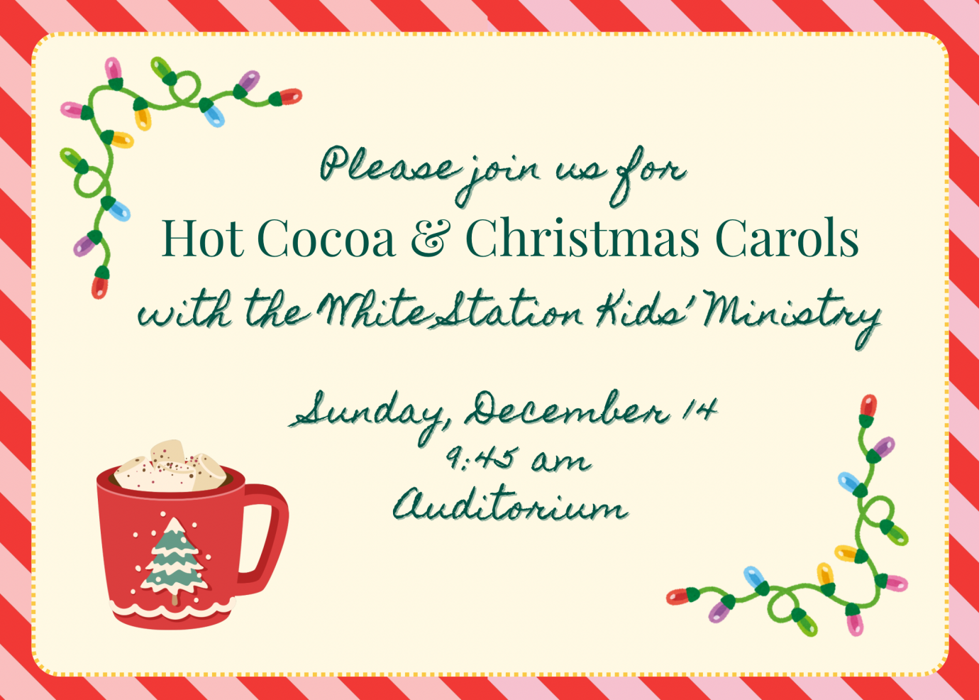 Hot Cocoa and Christmas Carols