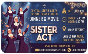Movie Night August 30, 2026 - Family Life Center - 5:45 p.m.