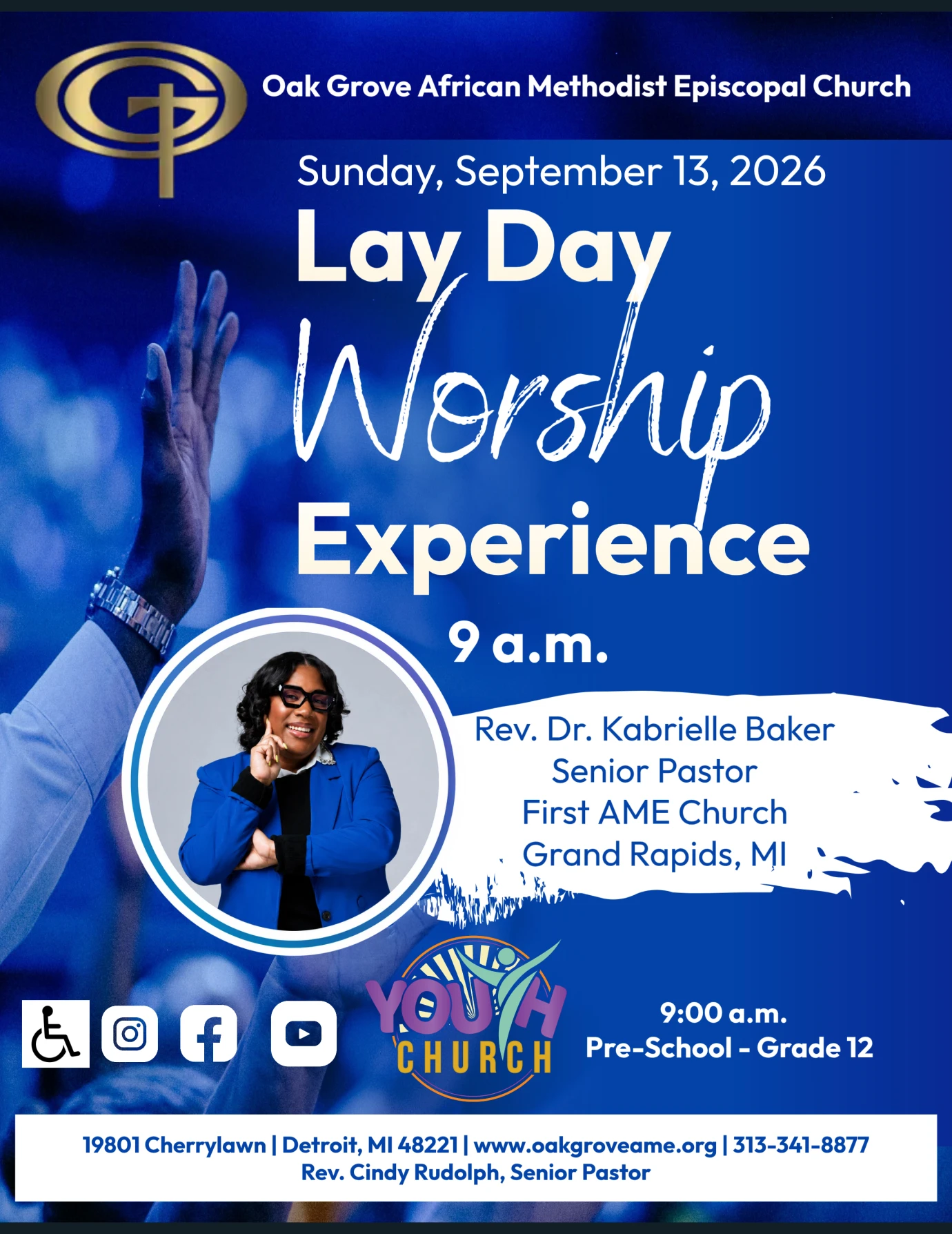 Lay Day Sunday Service - September 13, 2026 - 9 a.m.