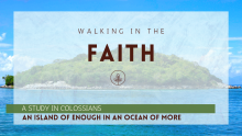 Walking in the Faith