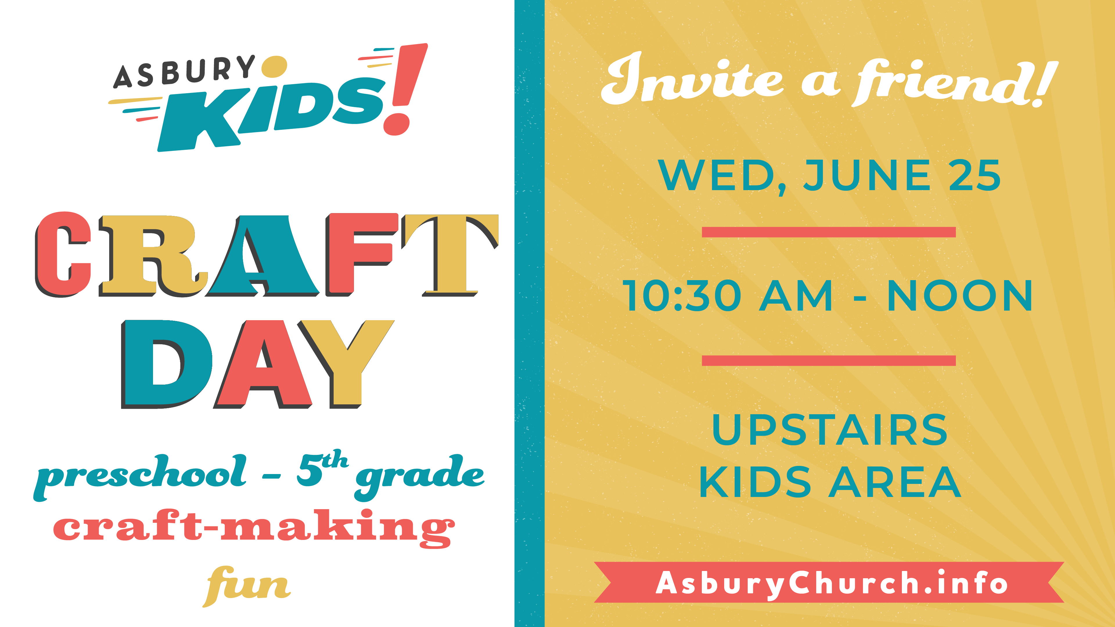 AsburyKids Craft Day