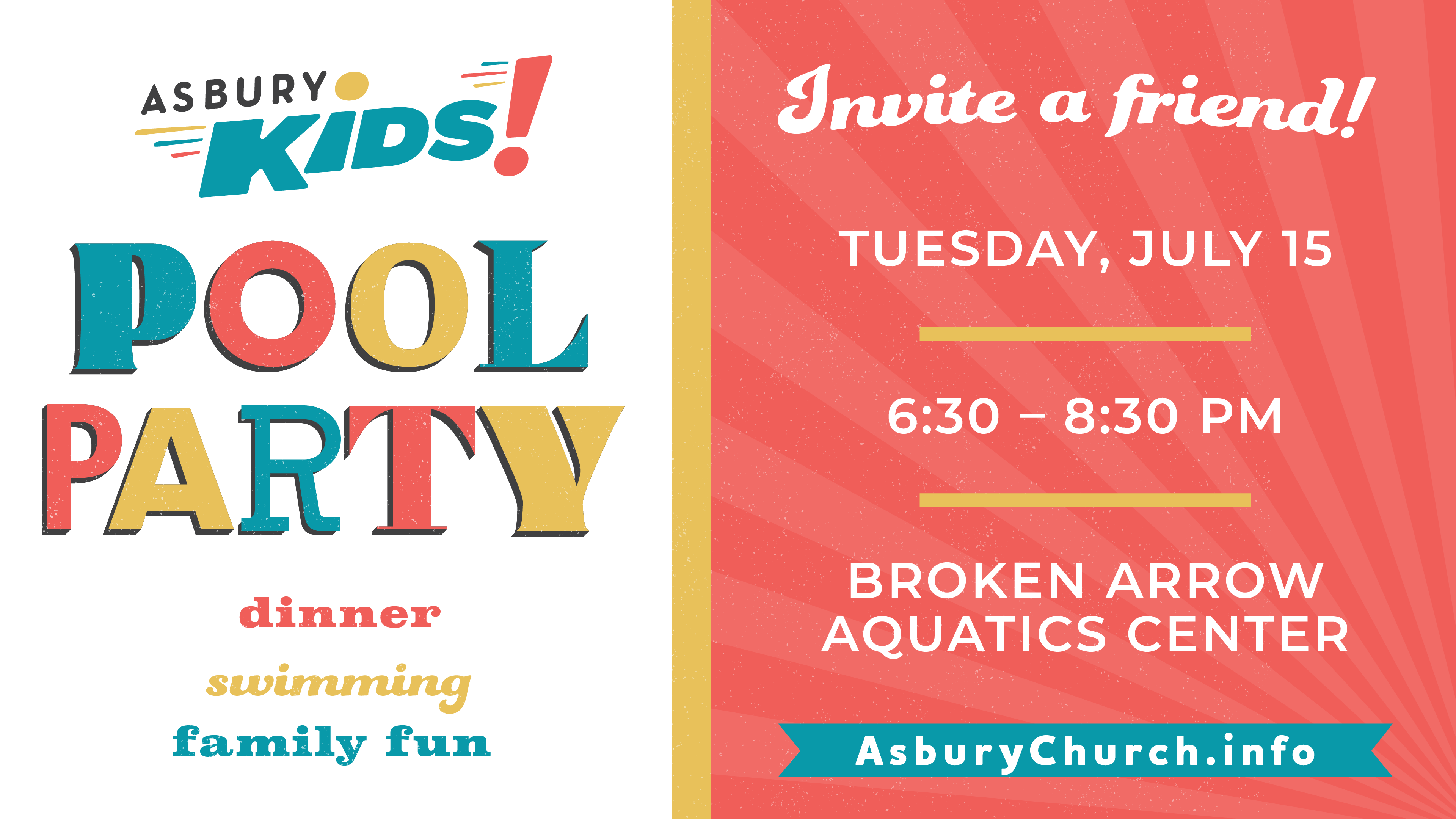 AsburyKids Family Pool Party