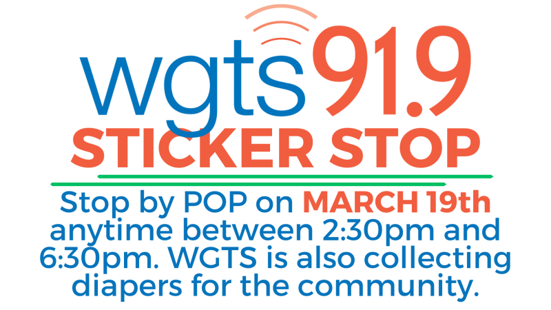 WGTS 91.9 Sticker Stop