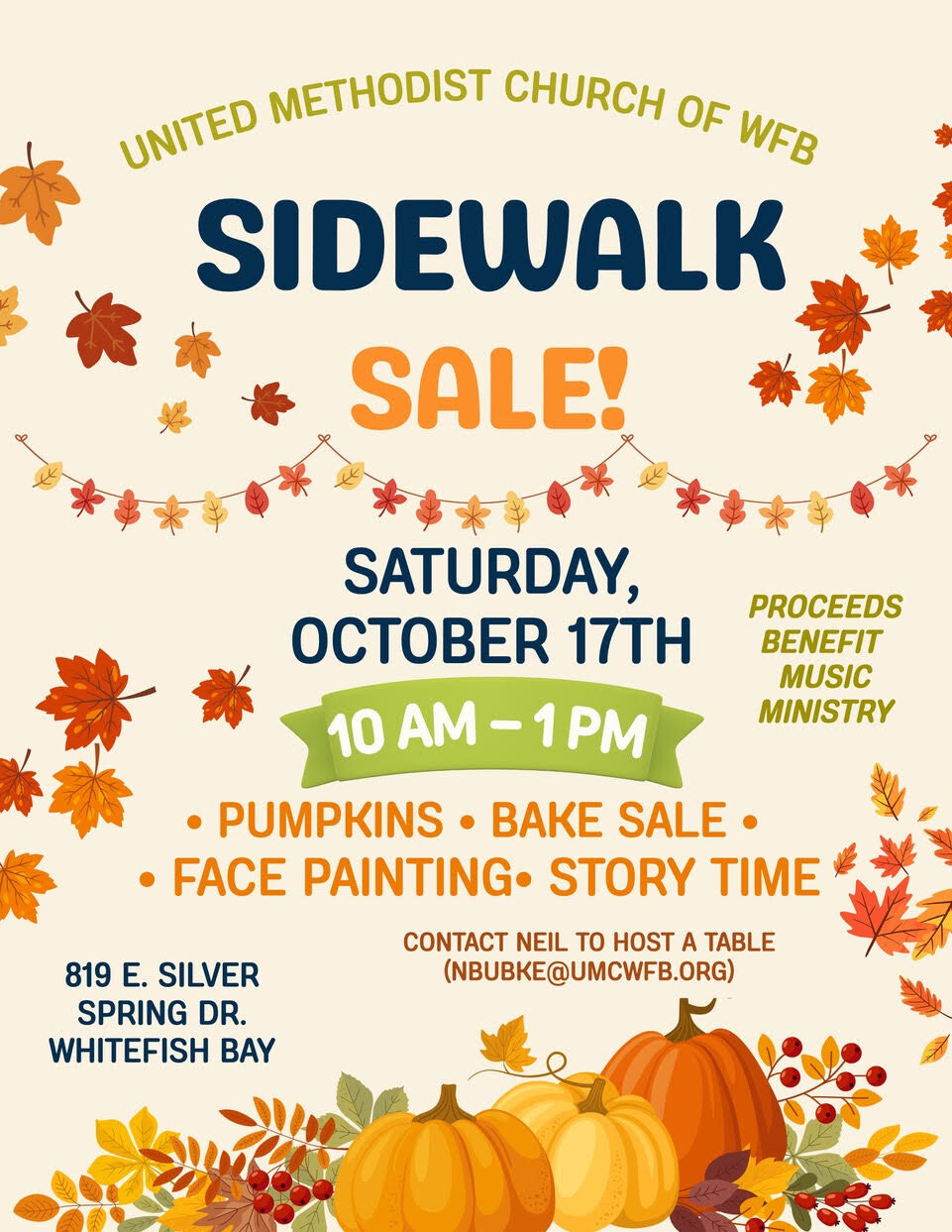 UMCWFB Sidewalk Sale