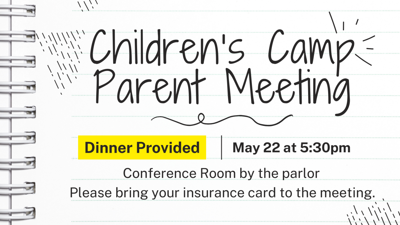 Children's Camp Parent Meeting