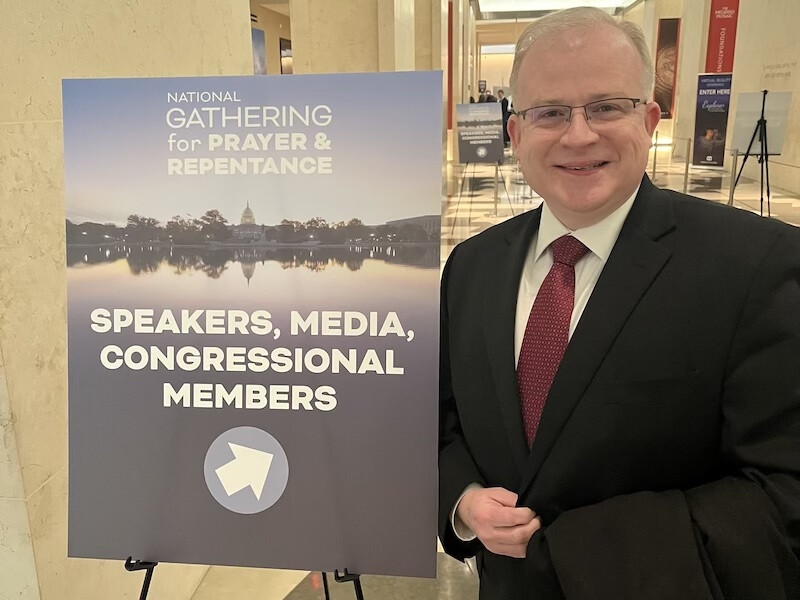 Dr. Bill Barker at the 5th National Gathering of Prayer and Repentance