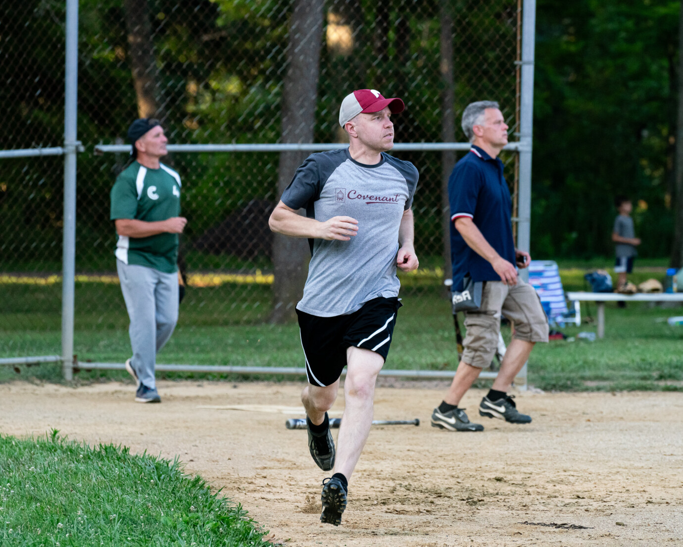Softball Game at Line Lexington Field
