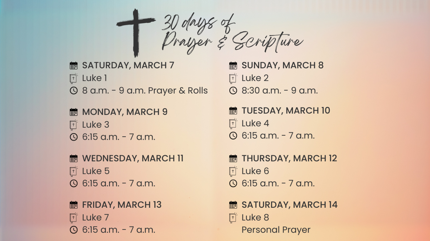 30 Days of Prayer & Scripture: Week 1