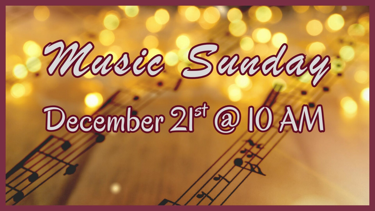 10 AM In-Person Worship - MUSIC SUNDAY