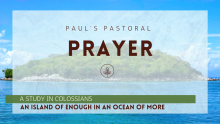 "Paul's Pastoral Prayer"