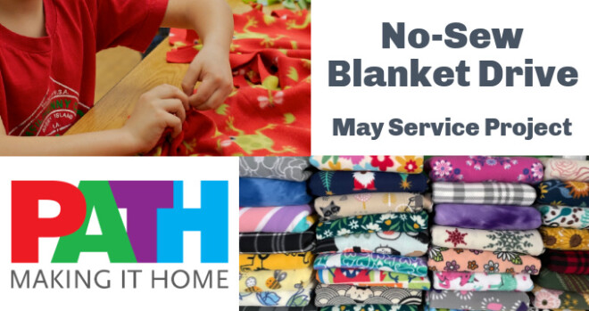 No-Sew Blanket Drive