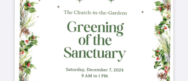 Greening of the Sanctuary