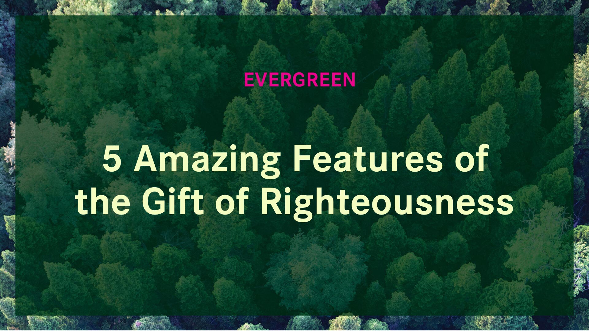 5 Amazing Features of the Gift of Righteousness (Audio) episode artwork