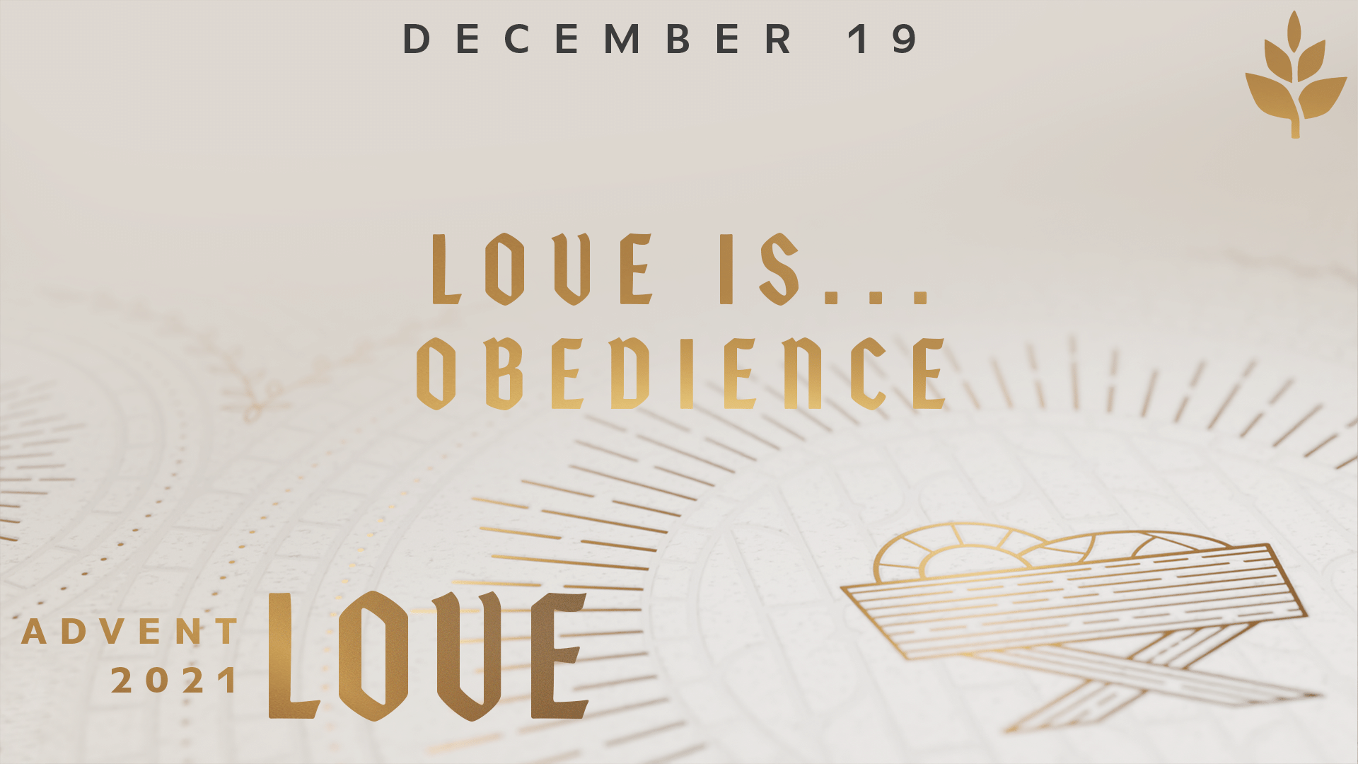 Love Is... Obedience