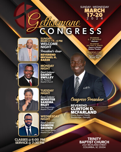 Gethsemane Congress Flyer
