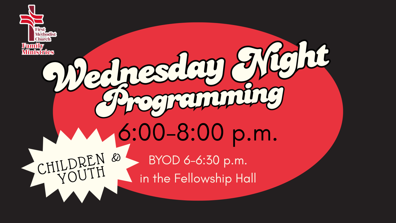 Wednesday Night Programming for Children & Youth