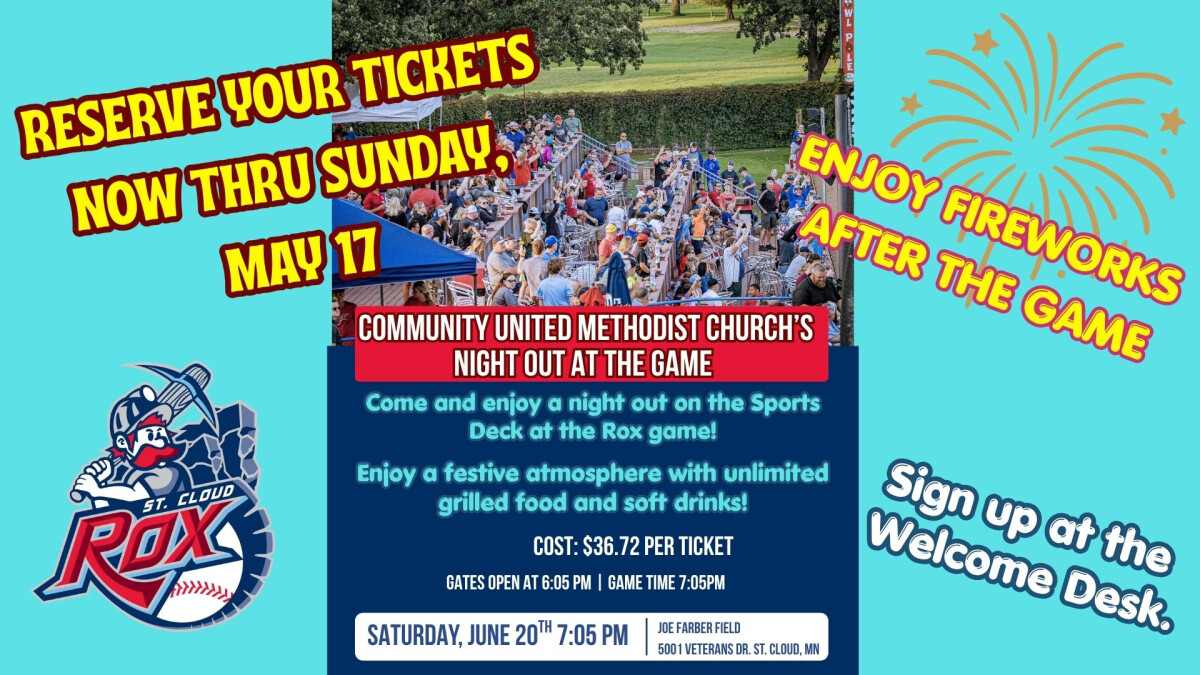 DEADLINE TO SIGN UP FOR ROX GAME ON 6/20