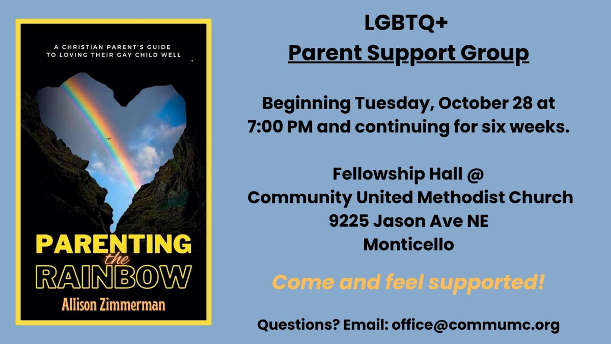 7:00 PM - LGBTQ+ Parent Support Group