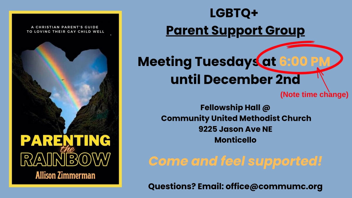 6:00 PM - LGBTQ+ Parent Support Group