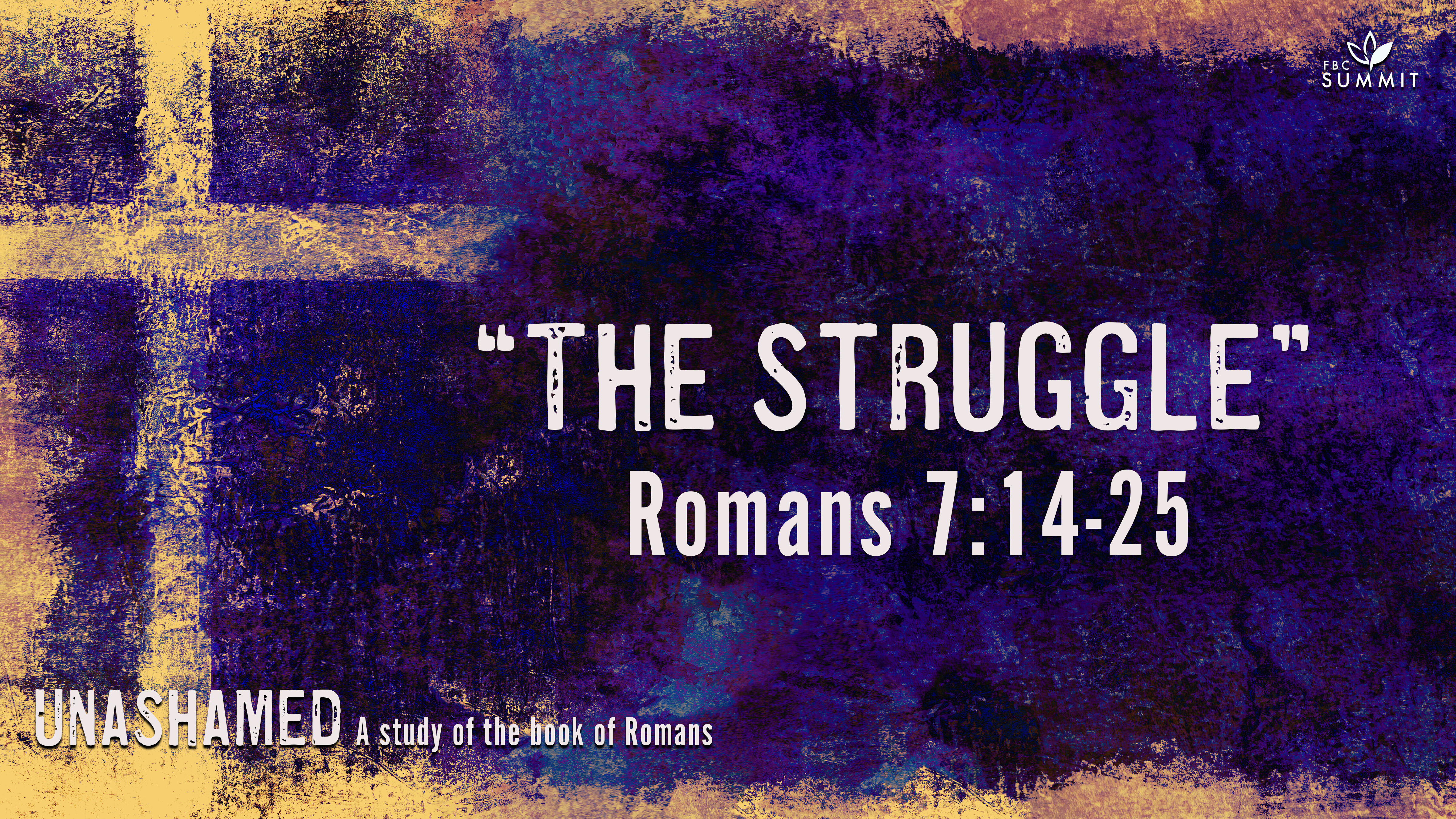 "The Struggle" Romans 7:14-25