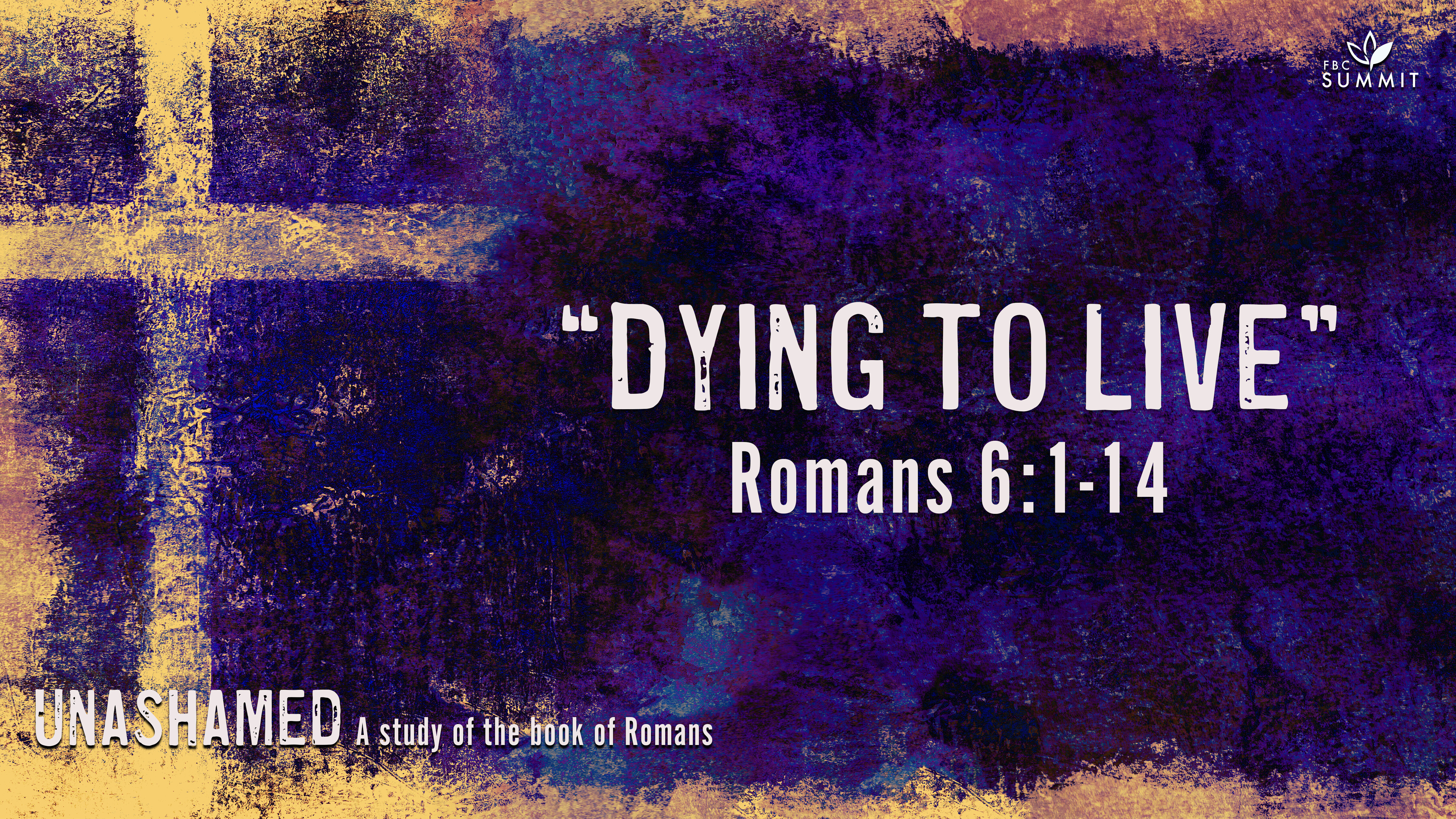 "Dying to Live" Romans 6:1-14