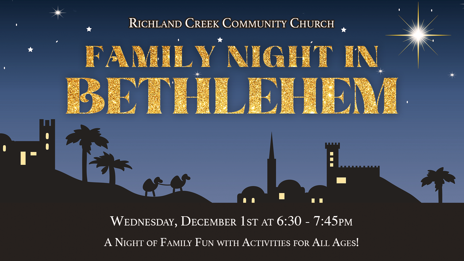 You're Invited to a Family Night In Bethlehem