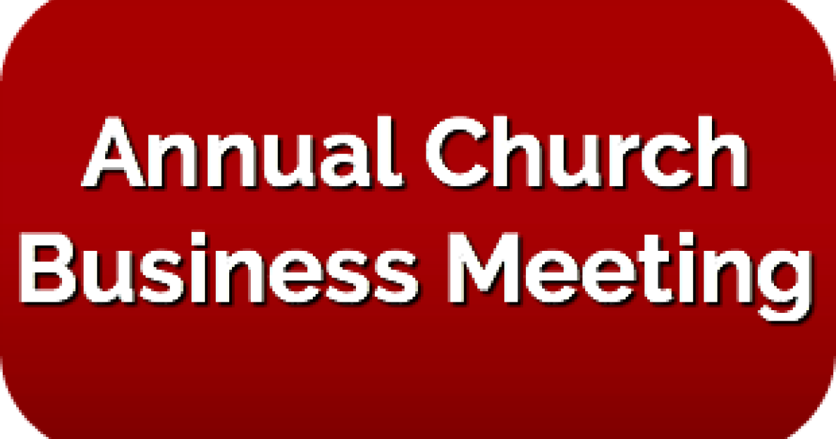 annual church business meeting