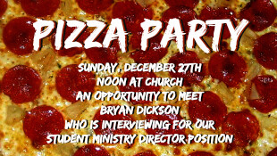 Pizza Party with Bryan Dickson!