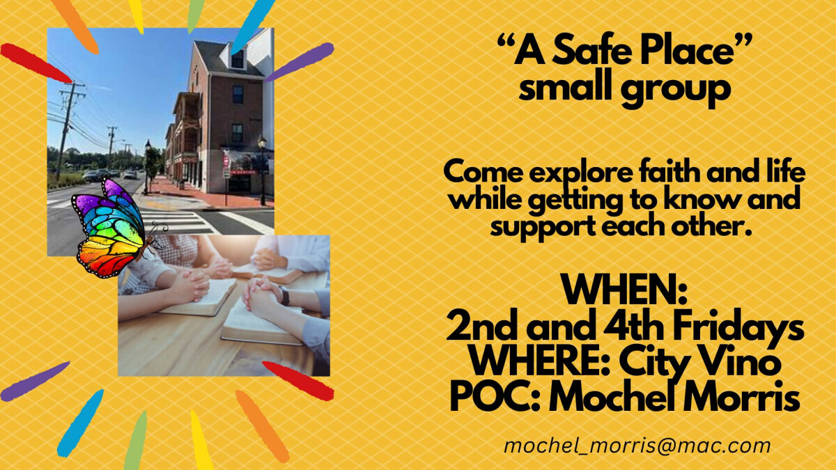 "A Safe Place" - Small Group