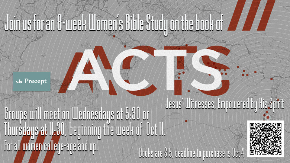 Women's Bible Study- Acts