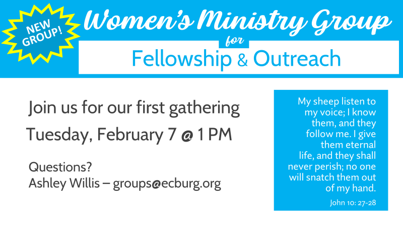 Women's Ministry Group for Fellowship & Outreach