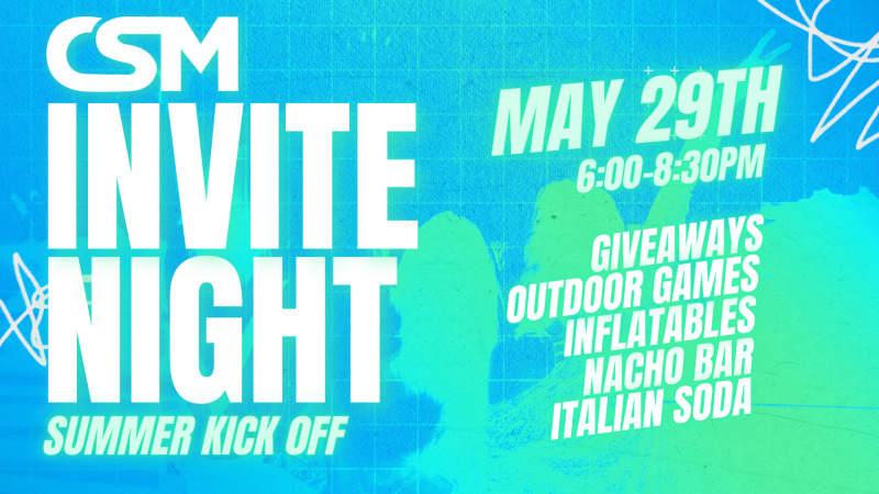 Jersey Shore CSM Invite Night (Summer Kick Off)