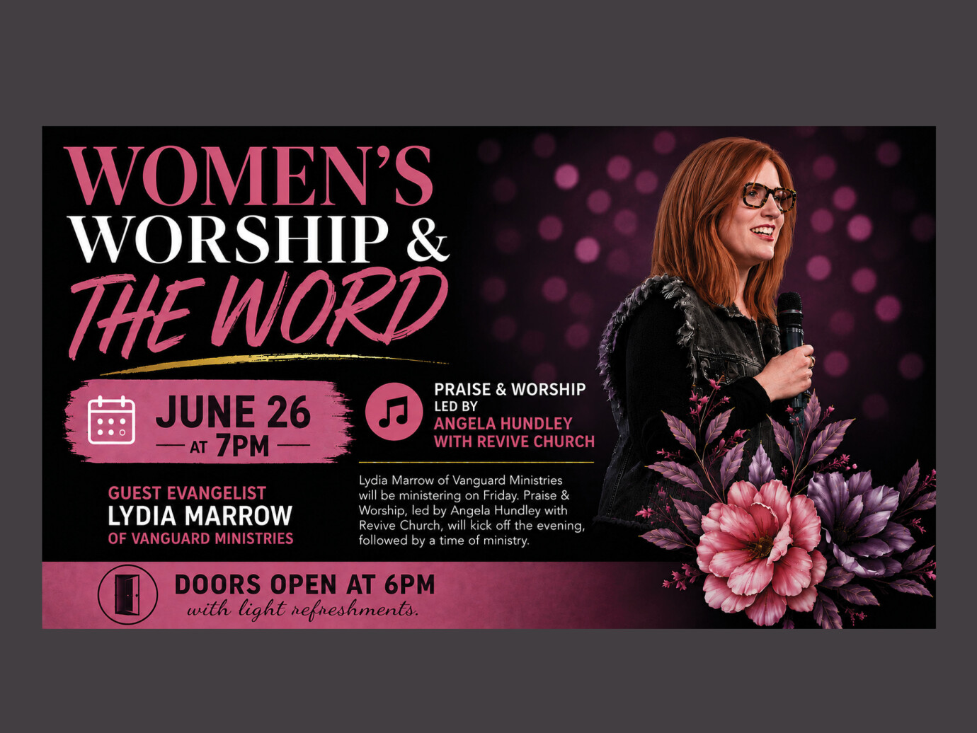 Women’s Ministry Worship & the Word Night - June 26