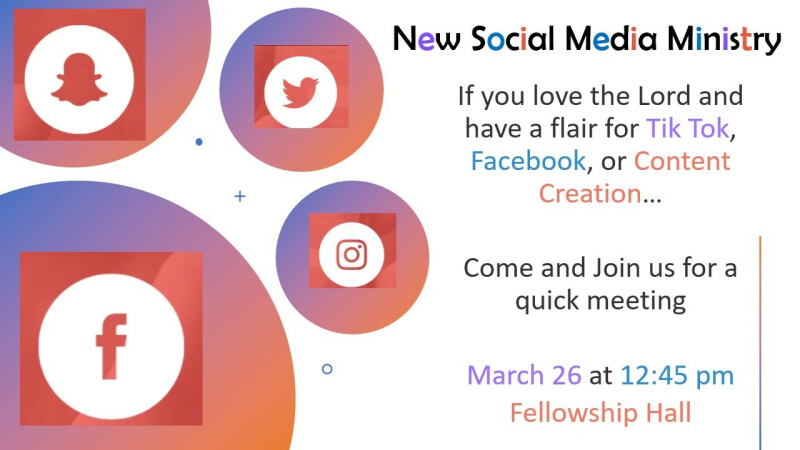 New Social Media Ministry