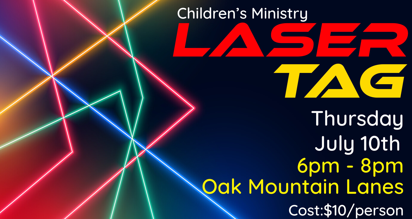 Children's Ministry - Family Laser Tag