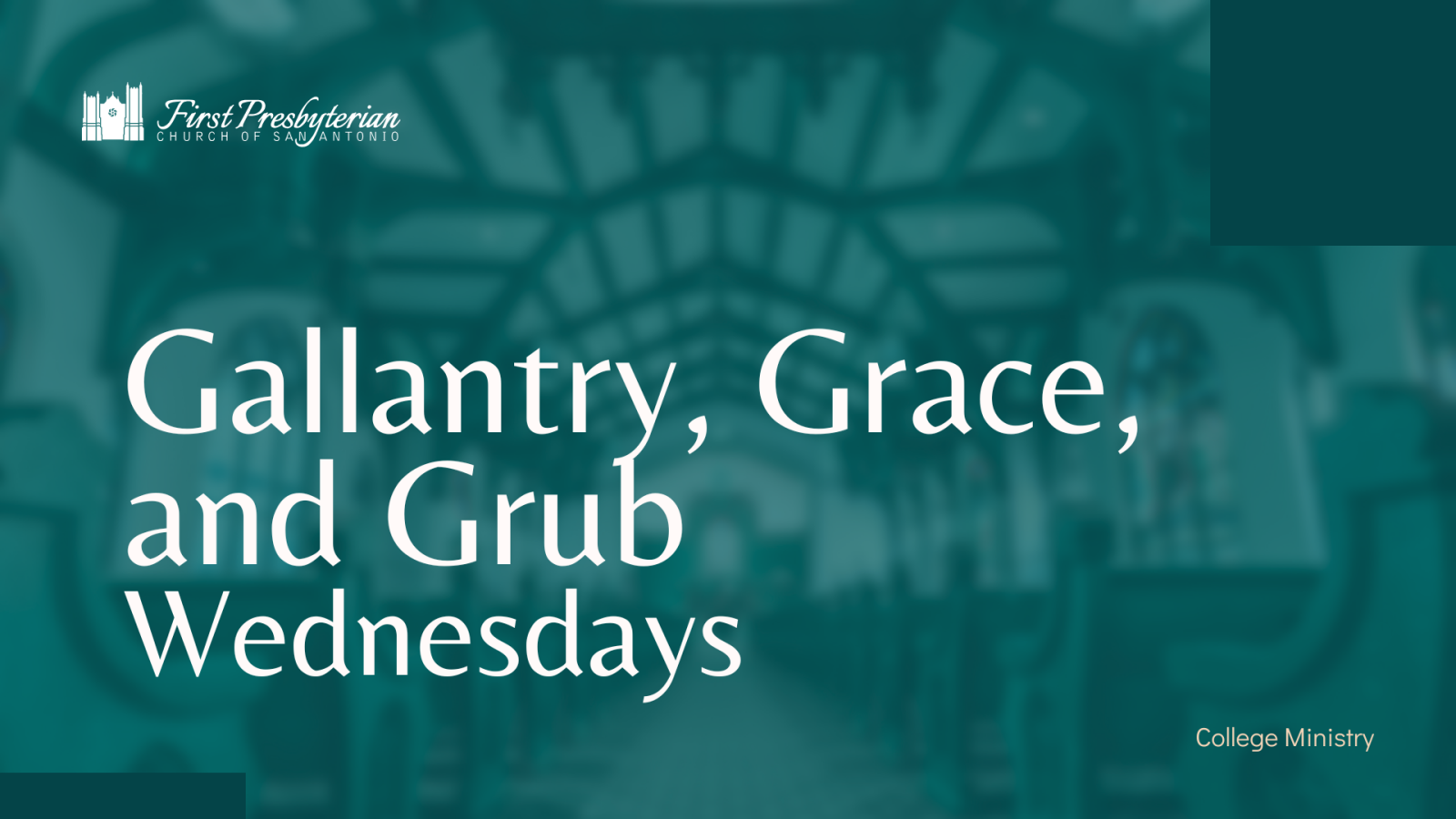 Gallantry, Grace, and Grub