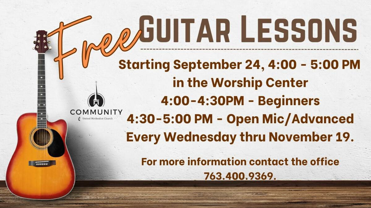 4:00 PM - Guitar Lessons