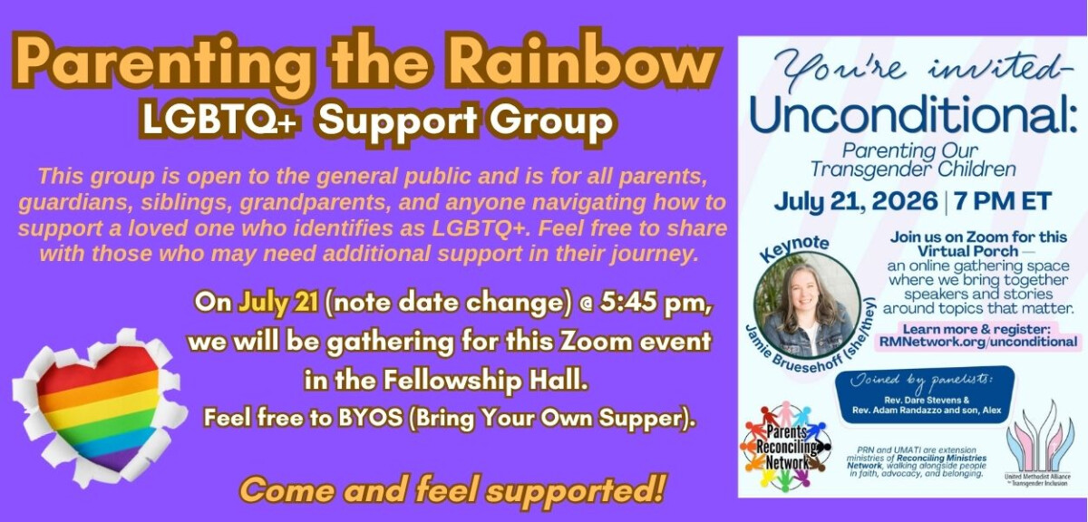 5:30 PM - LGBTQ+ Support Group